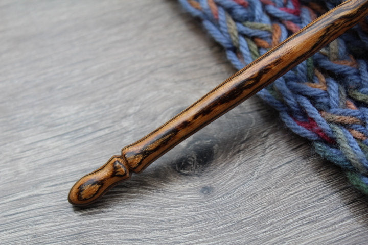 Size H Crochet hook, Bocote Wood Crochet hook, Handmade Crochet Hook –  LangandTagwoodworking